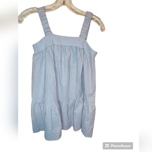 Vintianji women's gray crinkled strap top size S